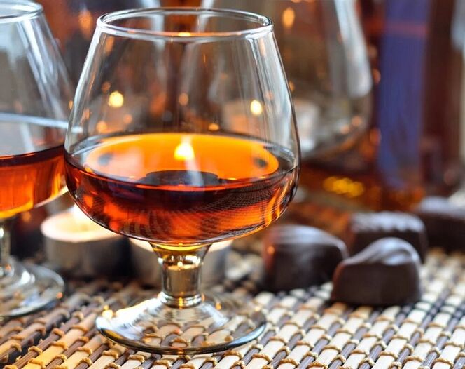 Cognac, um Parasiten aus dem Körper zu entfernen