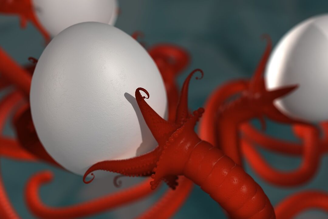 parasitärer Wurm des Menschen